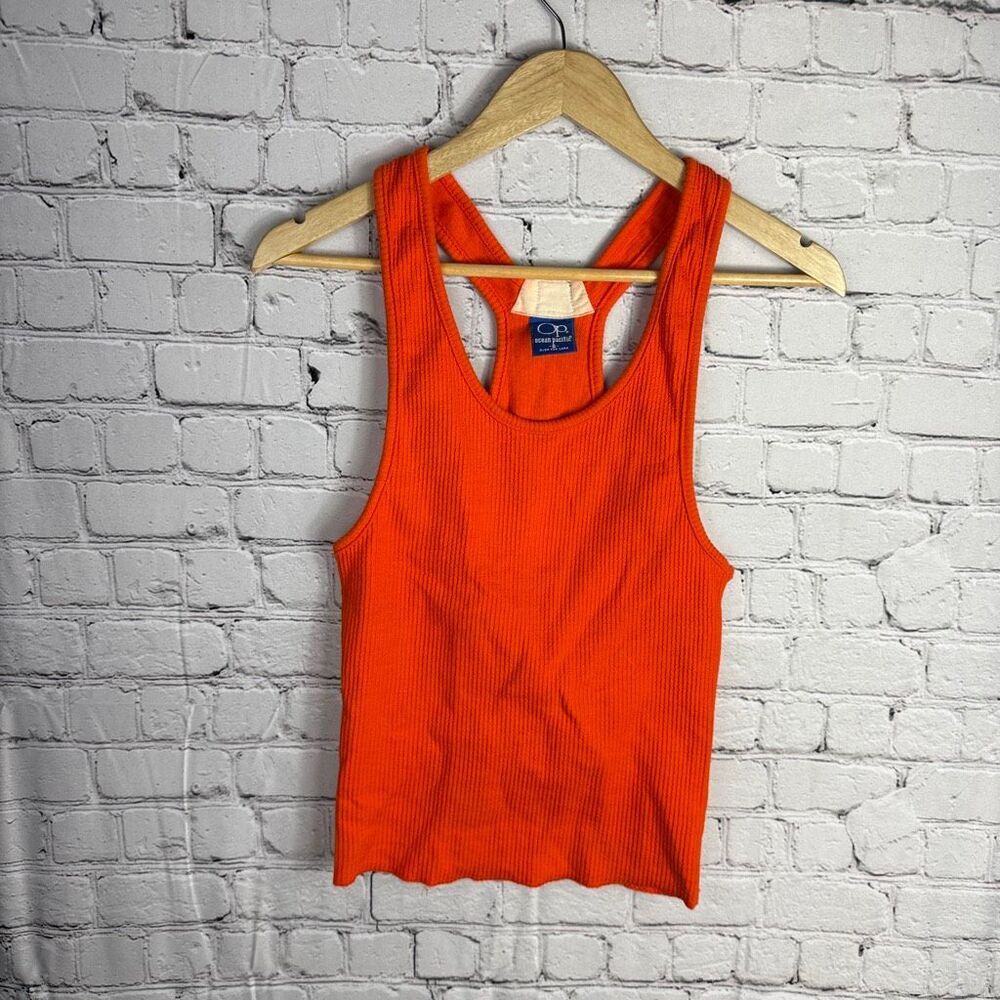 Vintage Y2K Ocean Pacific Orange Tank Top Size Small  C